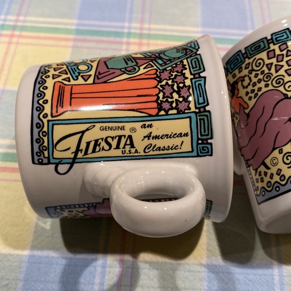 Pair of Betty Crocker Fiestaware Dancing lady mugs - Picture 7 of 7